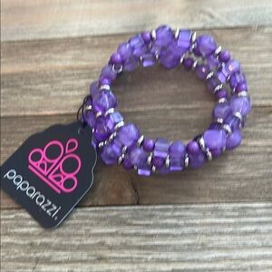 ❄️ Paparazzi Purple Spiral Stretch Bracelet